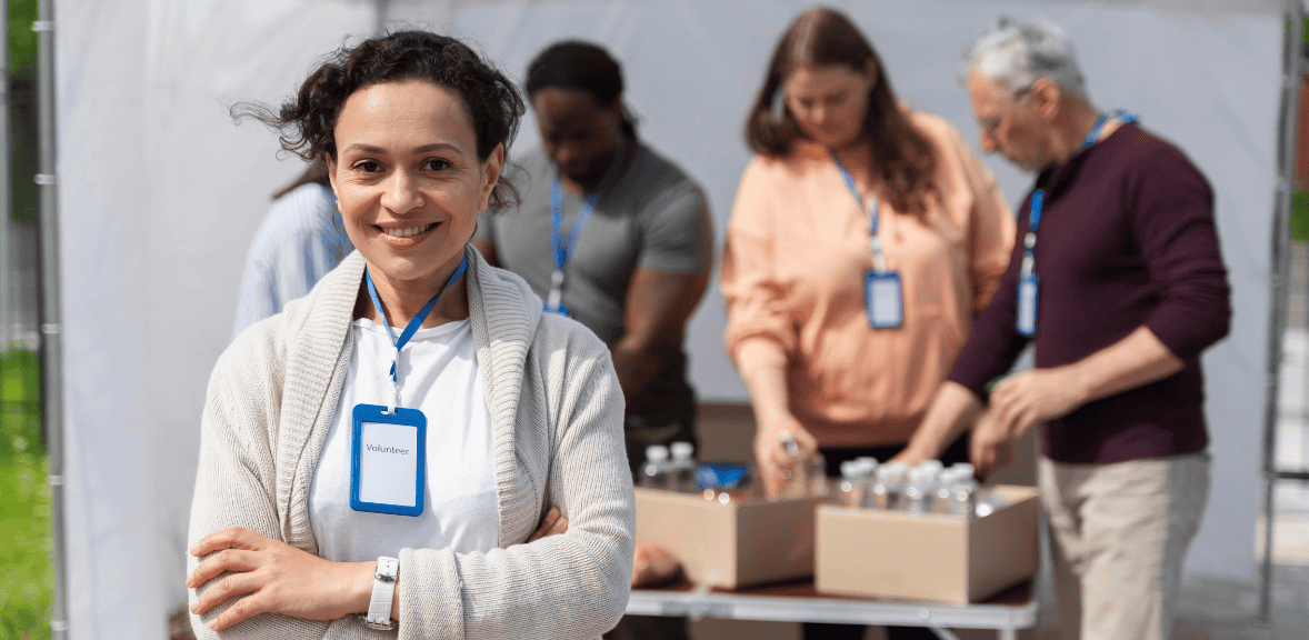 Abstract illustration representing the best donor database options in a nonprofit software comparison, focusing on clarity and essential functions.