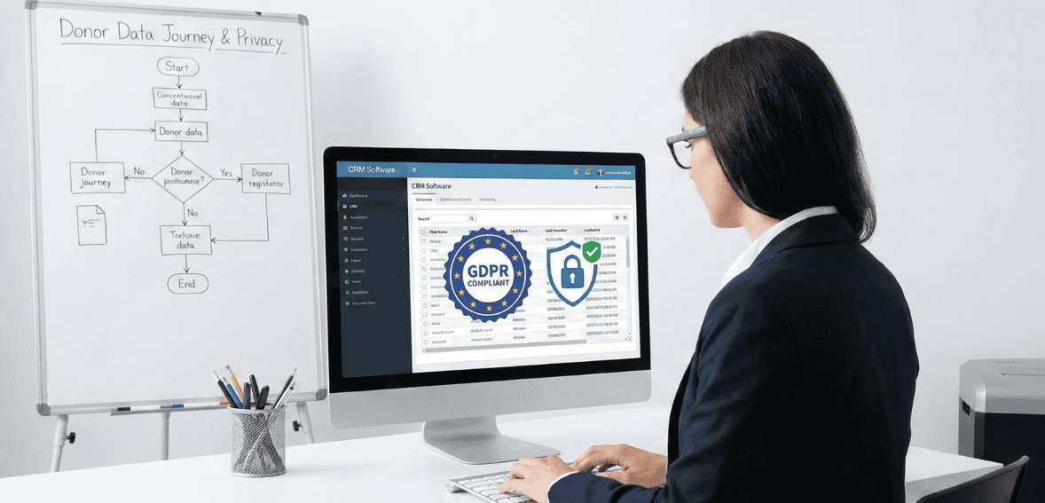 GDPR-compliant donor data management