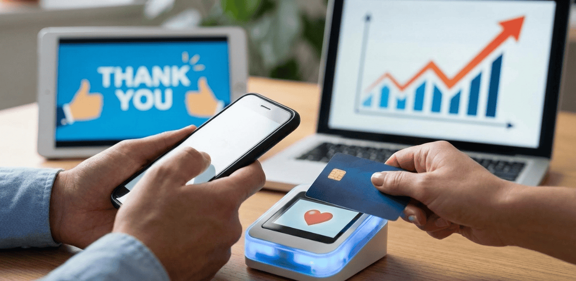 Digital and tech-enabled giving trends showing mobile donations and new fundraising technologies driving charitable giving in 2026.