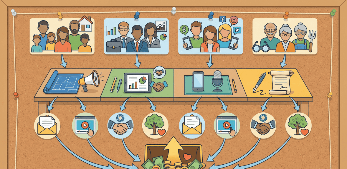 Personalized fundraising strategies tailored to different donor segments for effective donor targeting