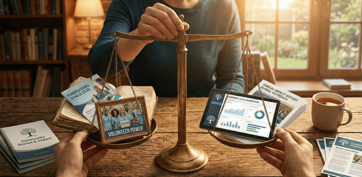 Balancing nonprofit storytelling with impact to build trust and credibility with supporters