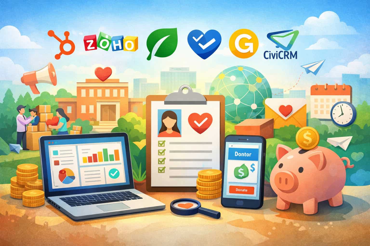 Budget-friendly and flexible nonprofit CRM tools (HubSpot, Zoho, Little Green Light, Keela, Givebutter, CiviCRM)