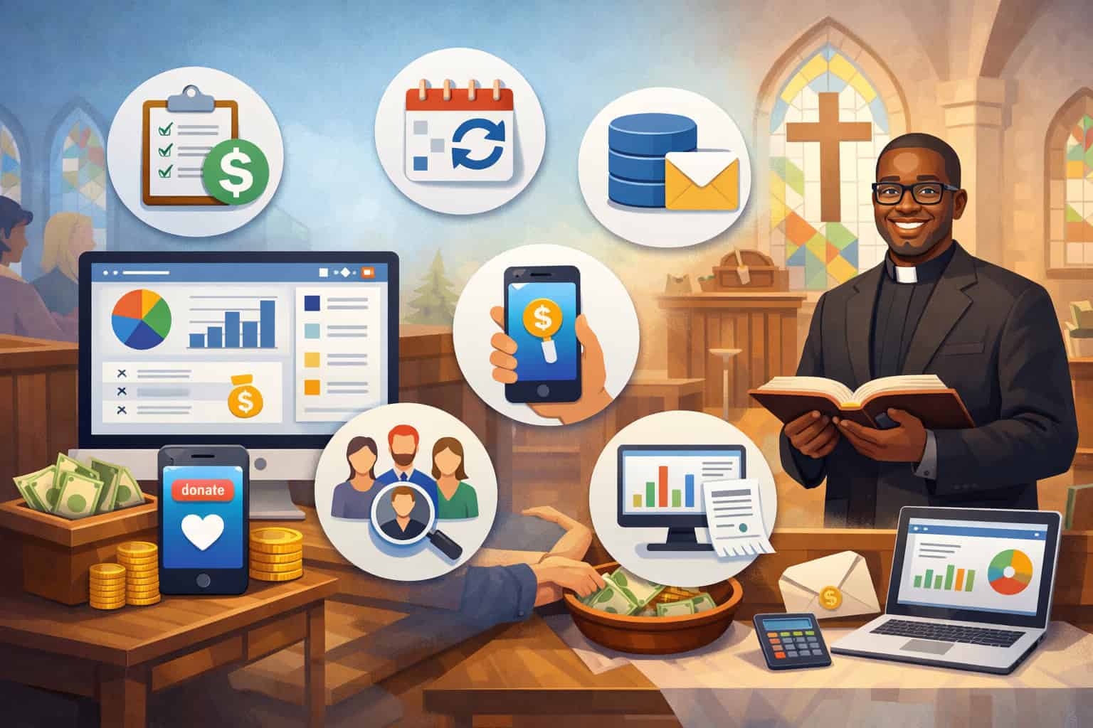 Core features of church tithing management software (what matters most in 2026)
