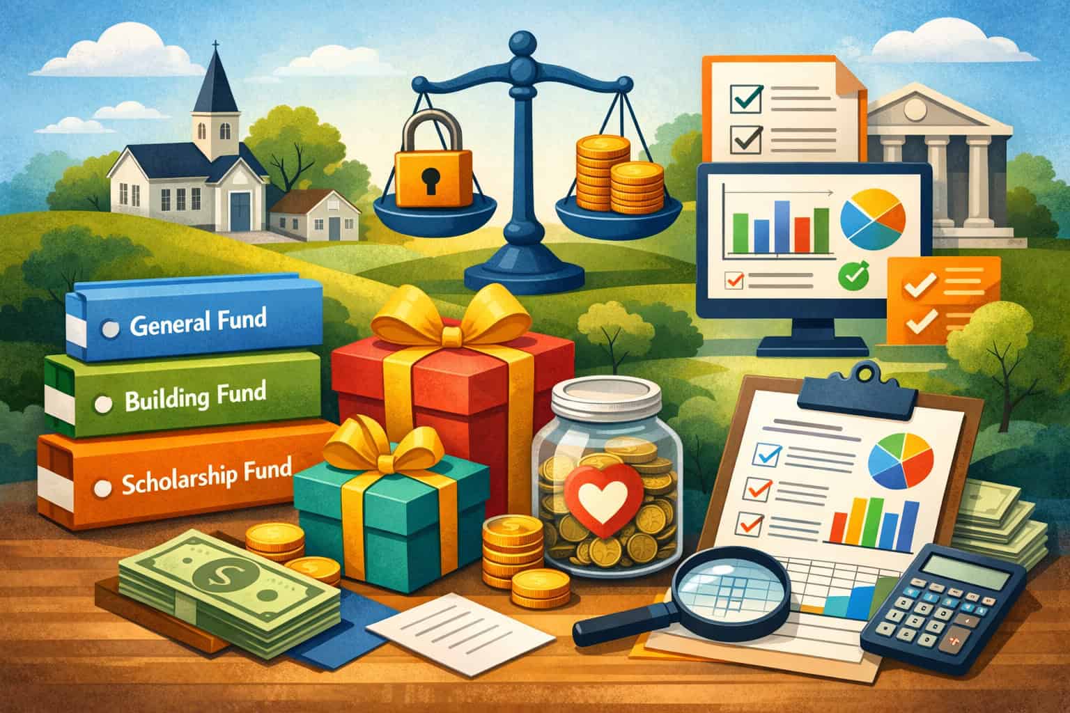 Fund designations, restricted gifts, and clean accounting