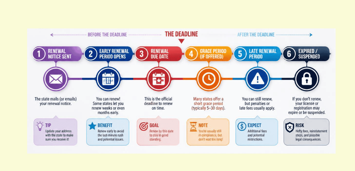 How State Renewal Deadlines Actually Work
