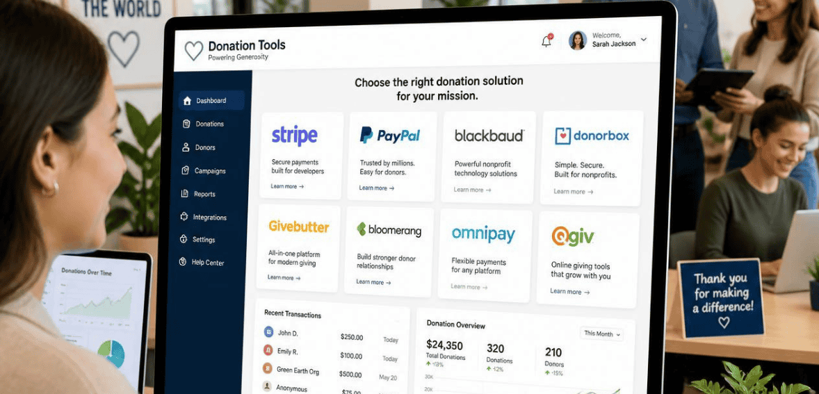 Popular Donation Processing Tools