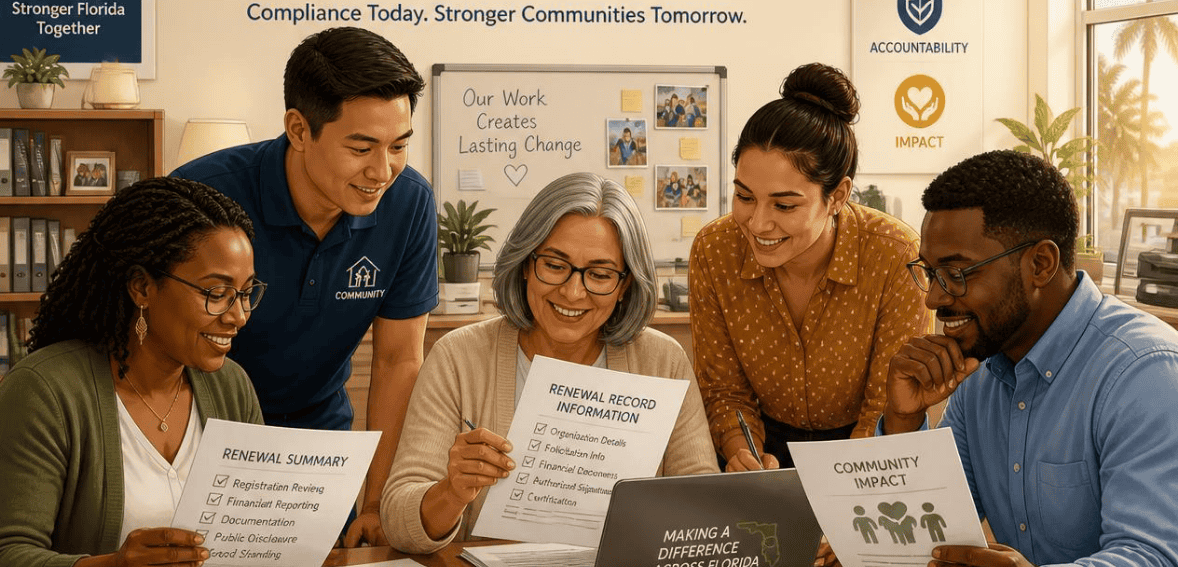 Who Must Complete a Florida Charitable Solicitation Renewal